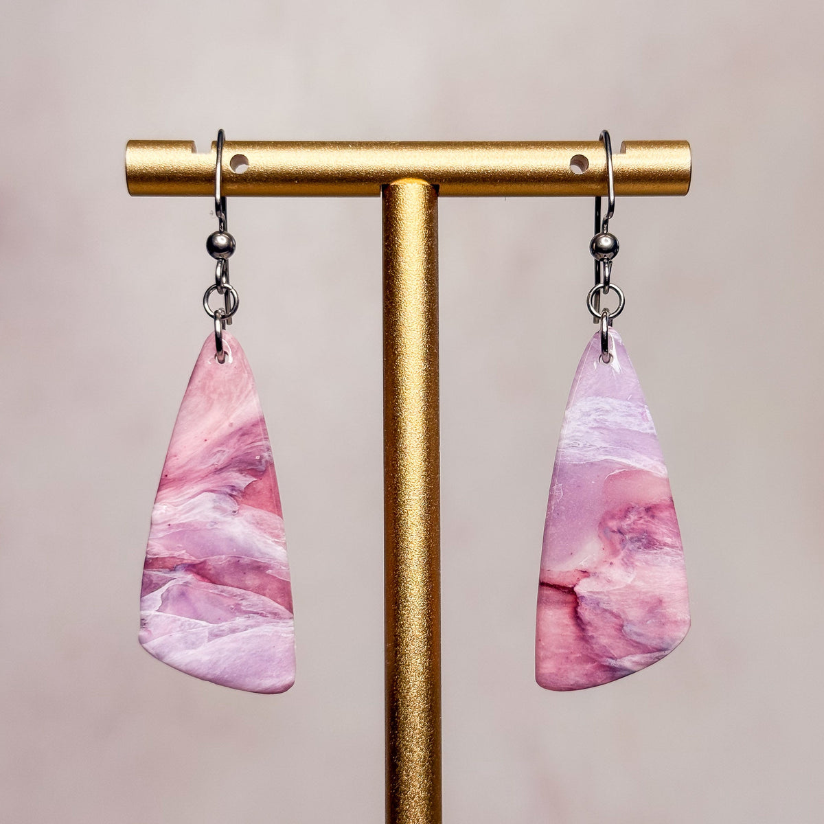 Lavender Agate Earrings 9 - Gather Your Bones