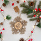 "Let it Snow" Macrame Ornament - Metallic Champagne Gold - Gather Your Bones