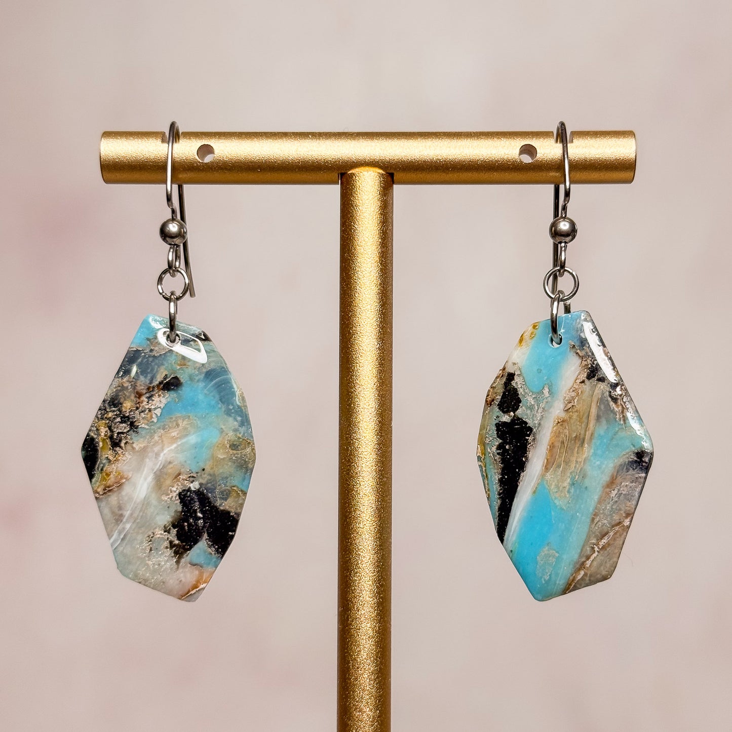 Turquoise Strata Earrings 22