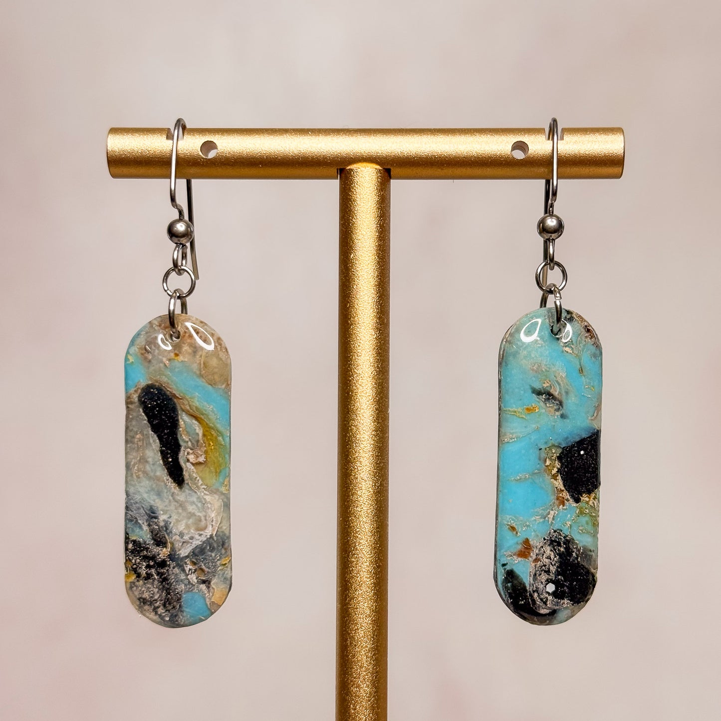 Turquoise Strata Earrings 24