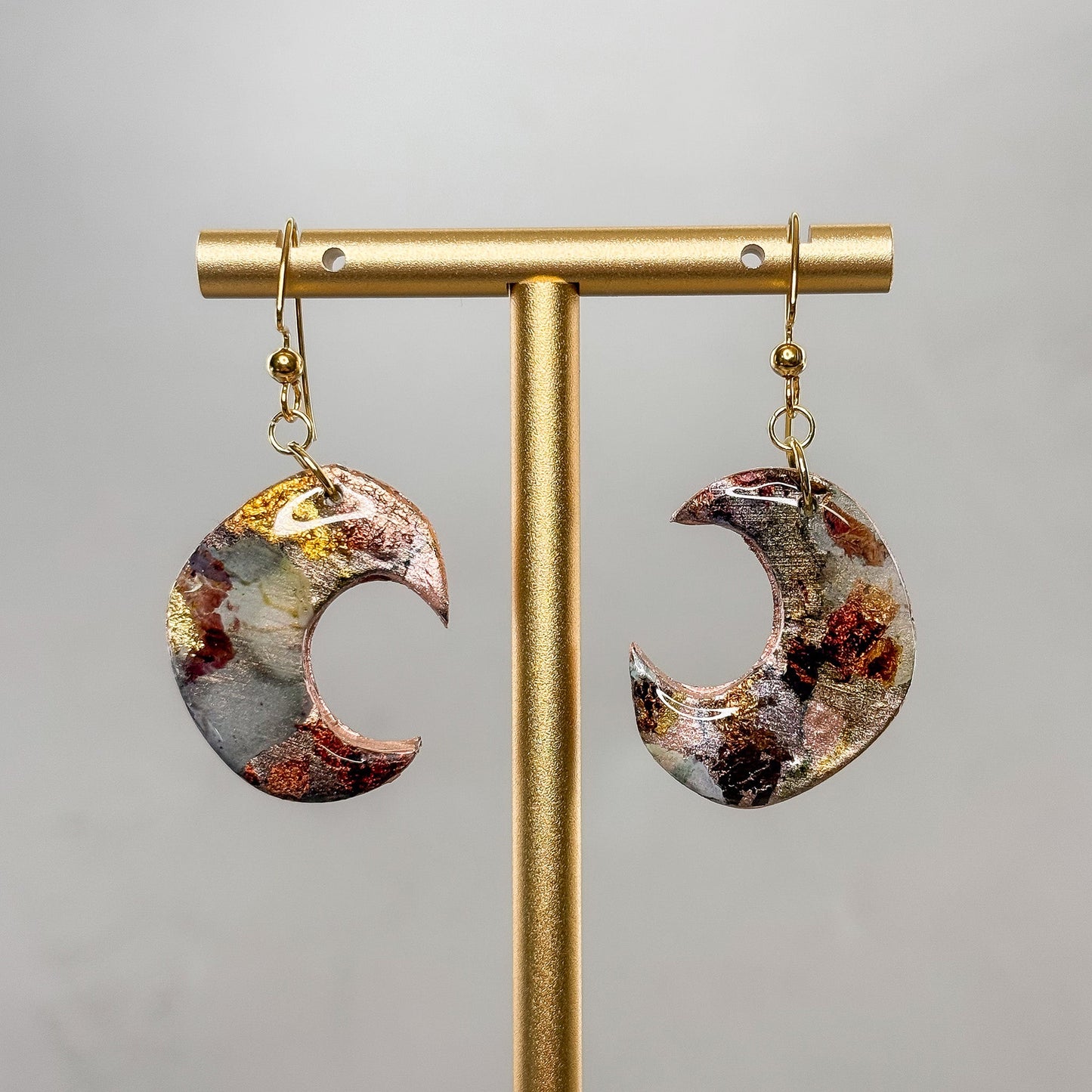 Moonstone Dangle Earrings 1 - Gather Your Bones