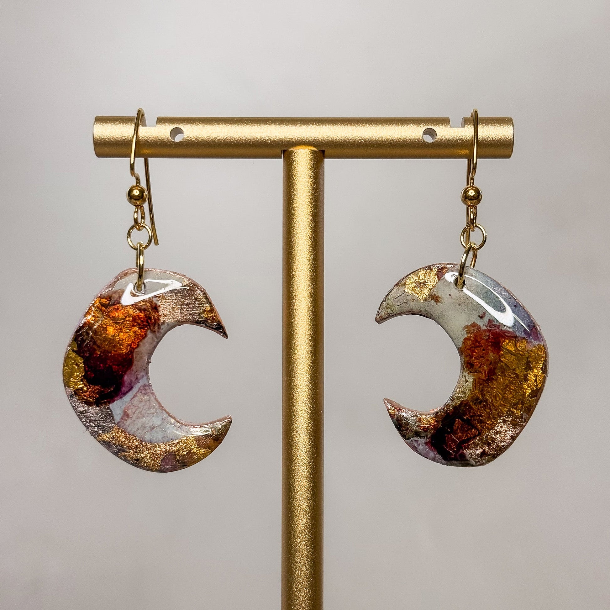 Moonstone Dangle Earrings 2 - Gather Your Bones