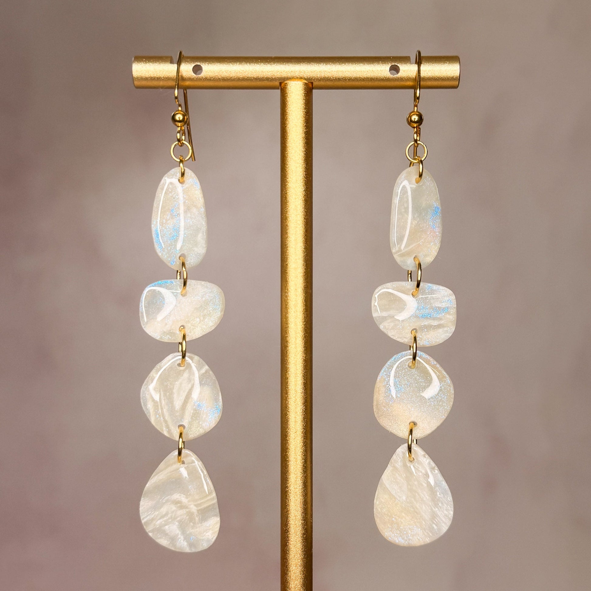 Moonstone Earrings 1 - Gather Your Bones