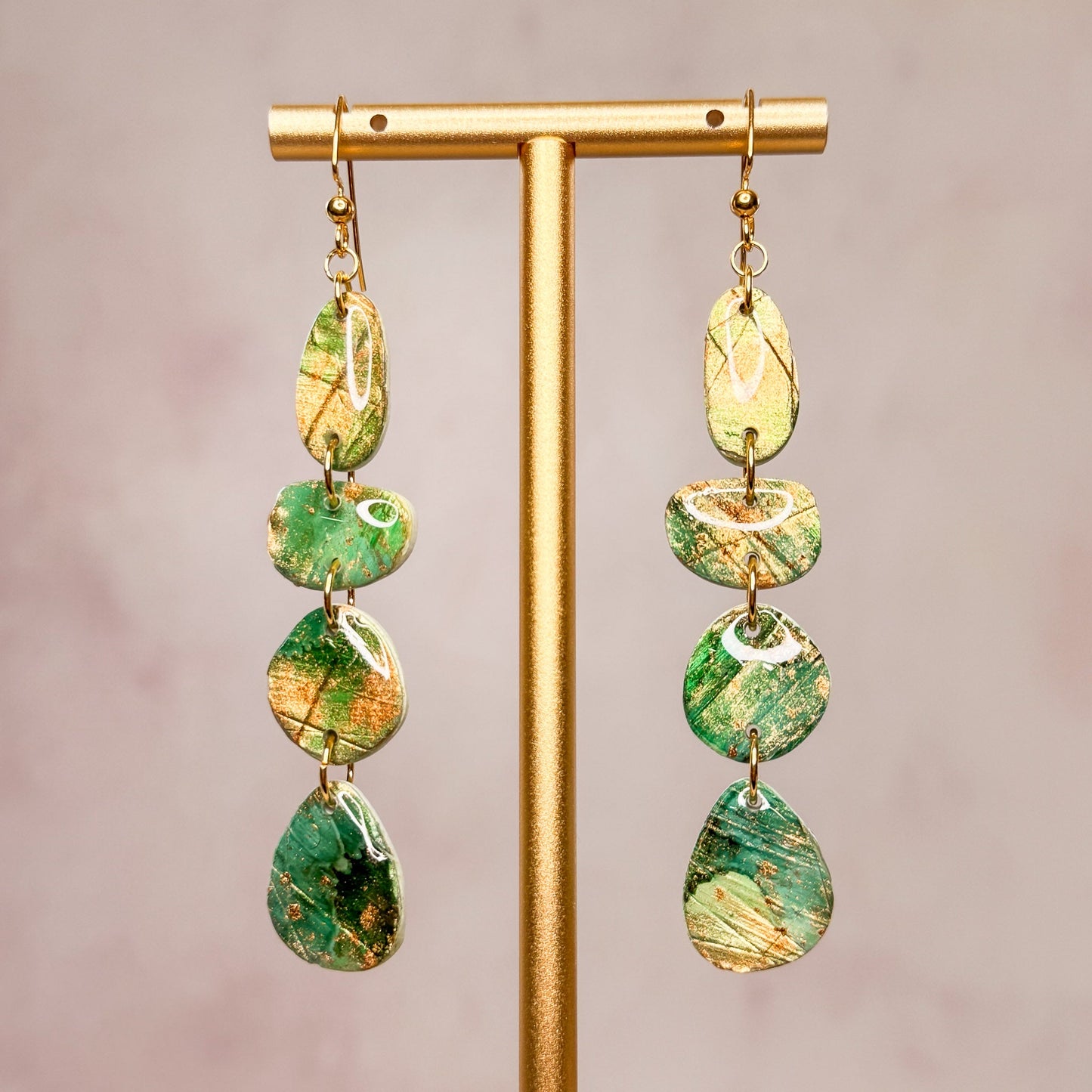 Mosslight Dangle Earrings 2 - Gather Your Bones
