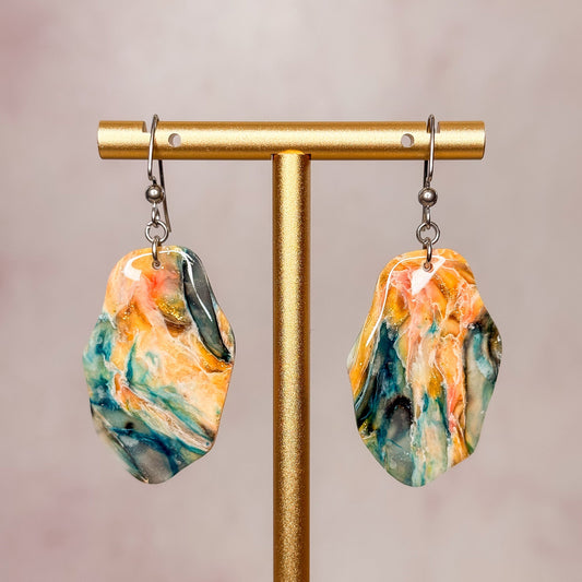 Patina Earrings 1 - Gather Your Bones
