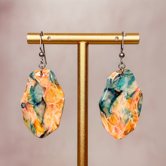 Patina Earrings 2 - Gather Your Bones