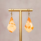 Peach Calcite Dangle Earrings 1 - Gather Your Bones