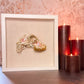 Pearly Vintage Floral Half Goat Skull - Gather Your Bones