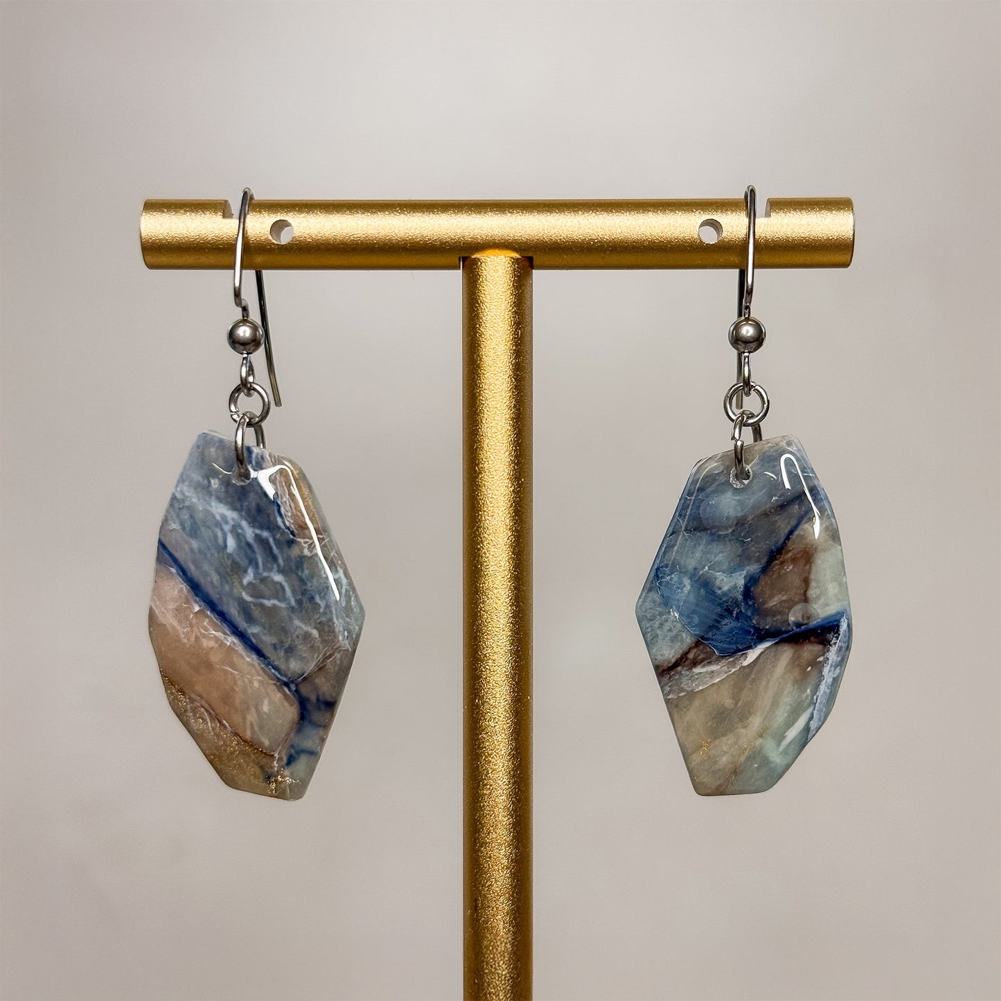 Riverstone Dangle Earrings 6 - Gather Your Bones