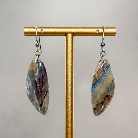Riverstone Dangle Earrings 7 - Gather Your Bones