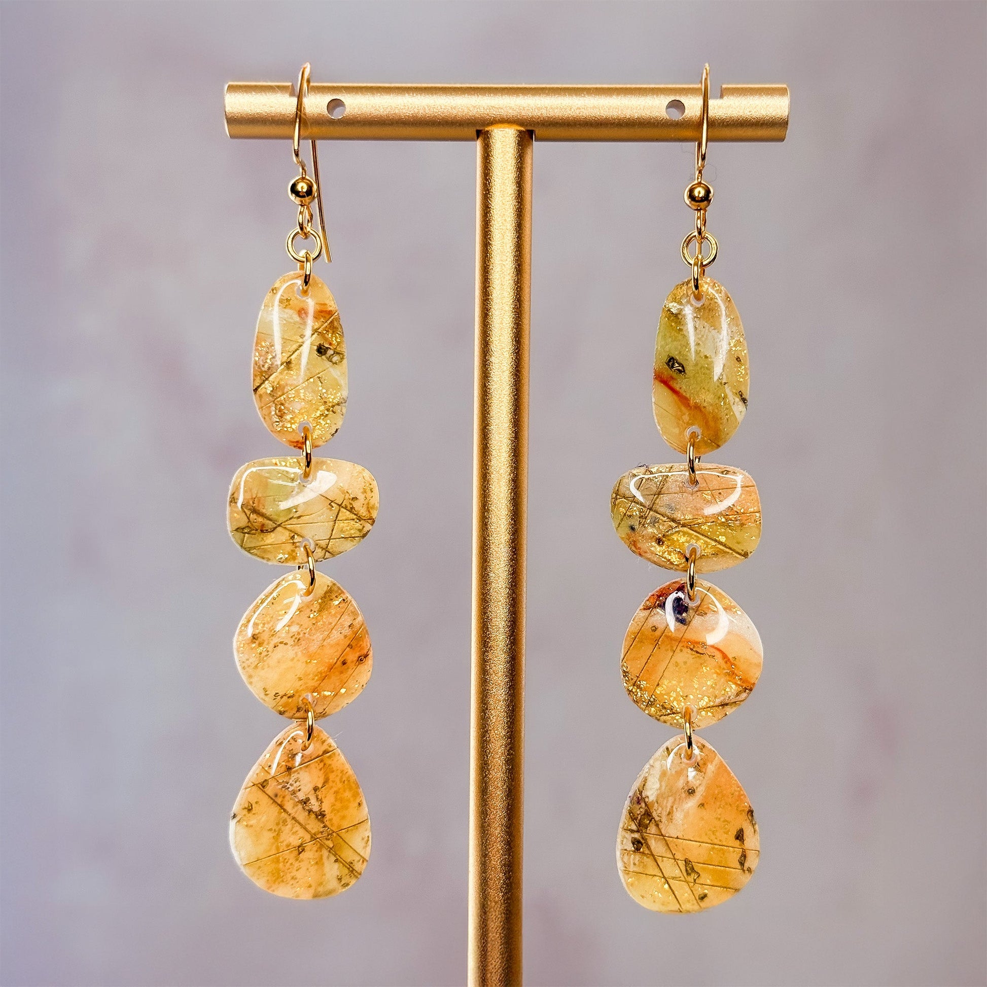 Rutilia Dangle Earrings 1 - Gather Your Bones