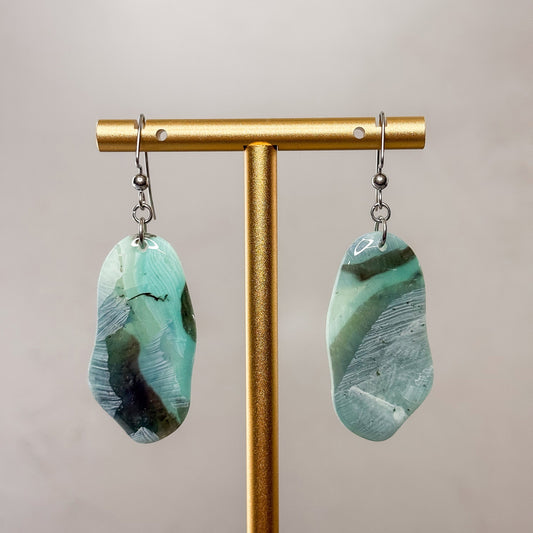 SeaGlass Dangle Earrings 11 - Gather Your Bones