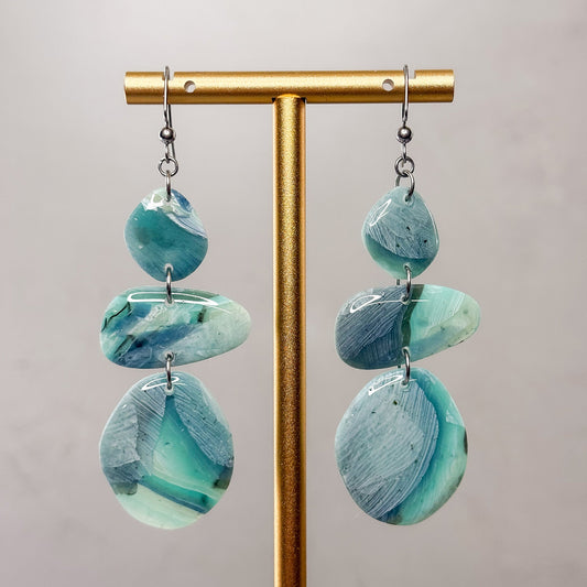 SeaGlass Dangle Earrings 15 - Gather Your Bones