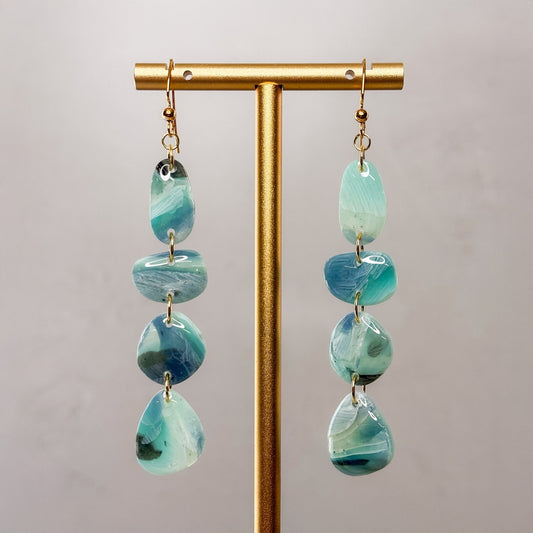 SeaGlass Dangle Earrings 6 - Gather Your Bones