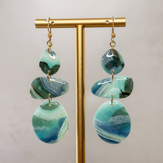 SeaGlass Dangle Earrings 7 - Gather Your Bones