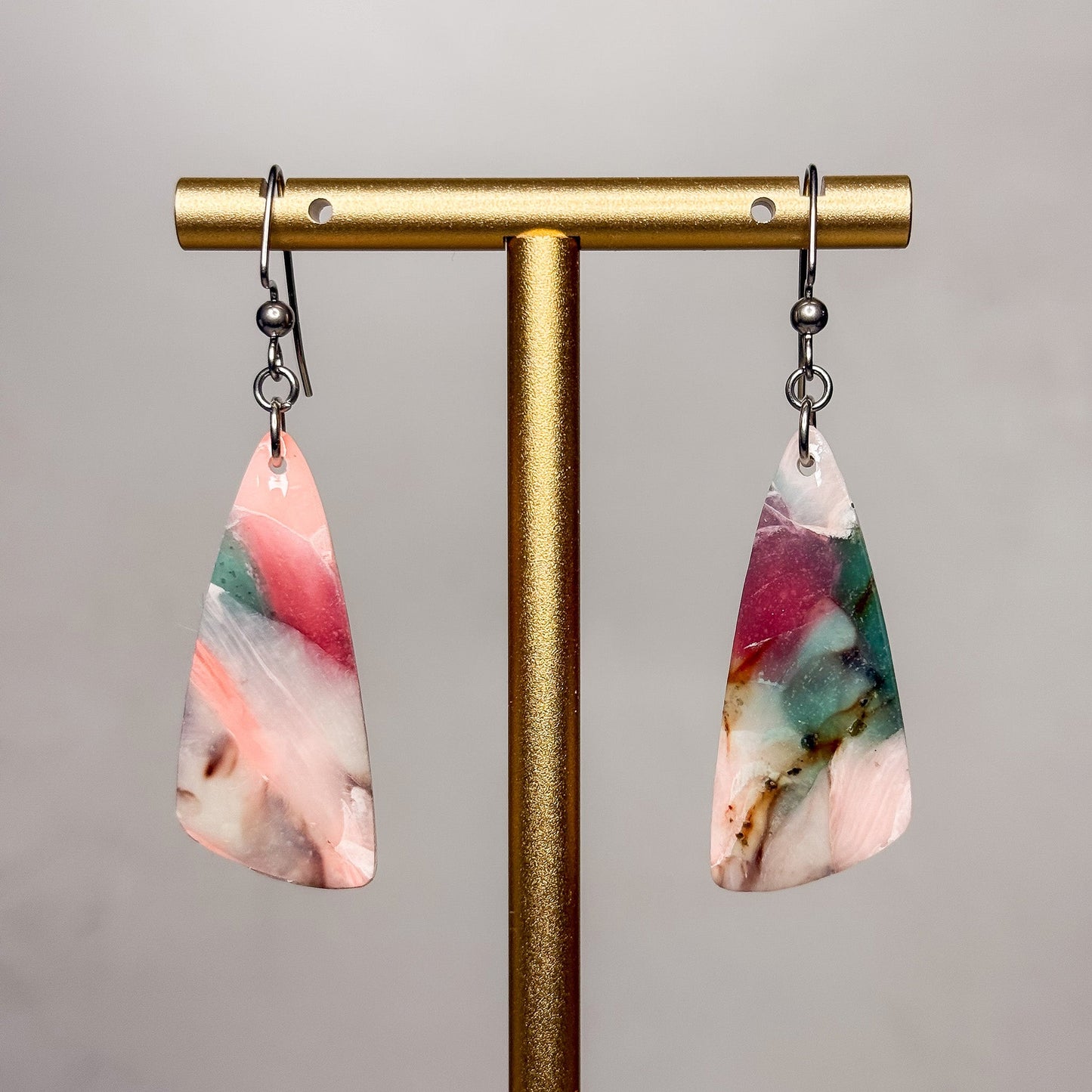 Sherbet Swirl Earrings 4 - Gather Your Bones