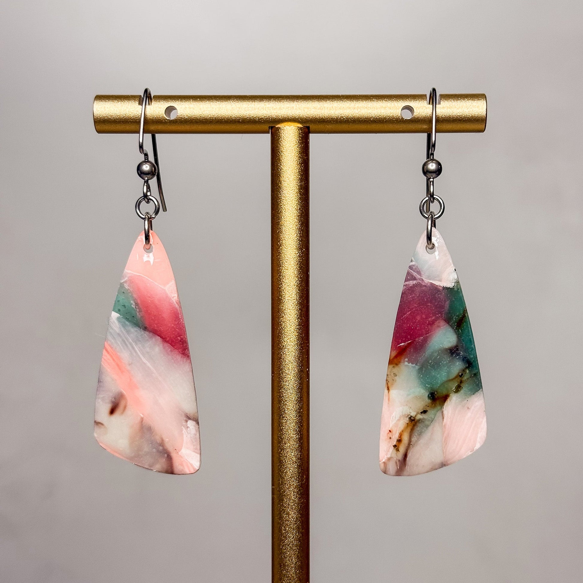 Sherbet Swirl Earrings 4 - Gather Your Bones