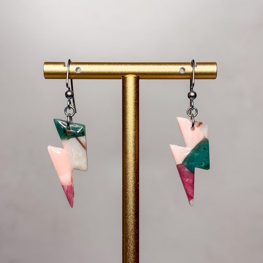 Sherbet Swirl Earrings 5 - Gather Your Bones