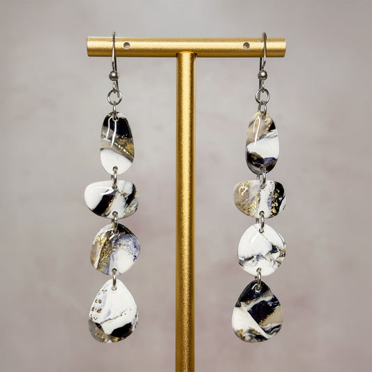 Smoke & Mirror Dangle Earrings 2 - Gather Your Bones