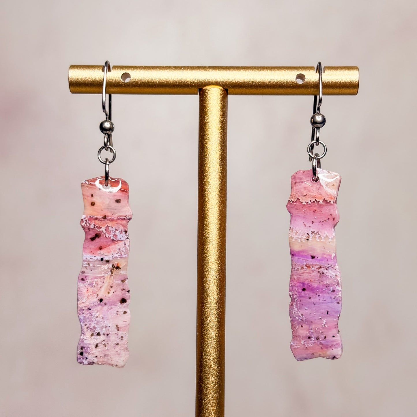 Speckled Sugilite Earrings 10