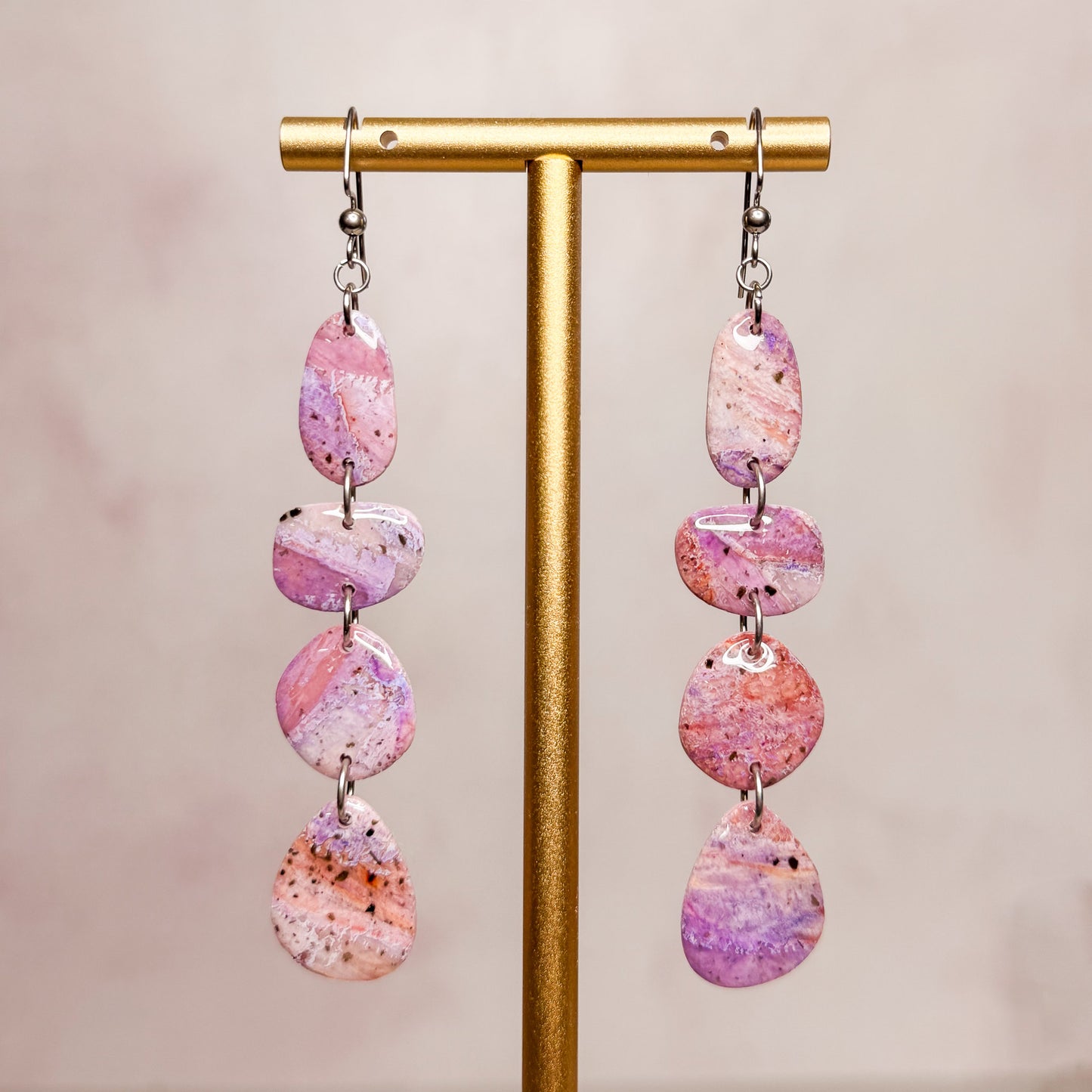 Speckled Sugilite Earrings 11