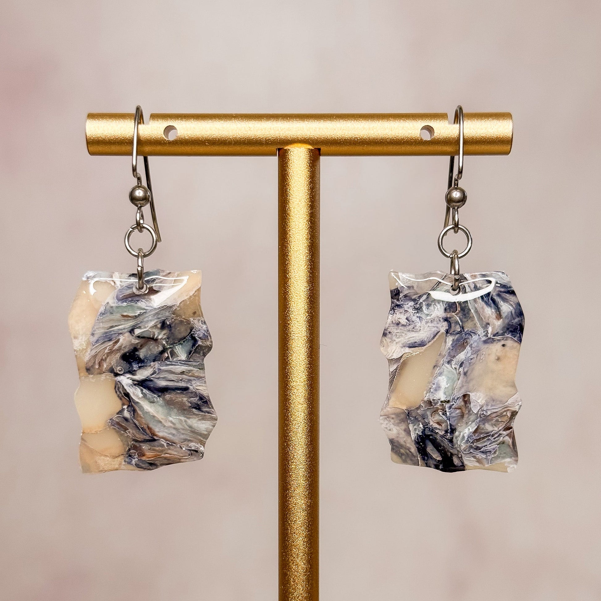 Storm Stone Earrings 1 - Gather Your Bones