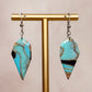 Turquoise Strata Earrings 9 - Gather Your Bones