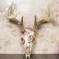 Vintage Floral Whitetail Deer Skull - Gather Your Bones