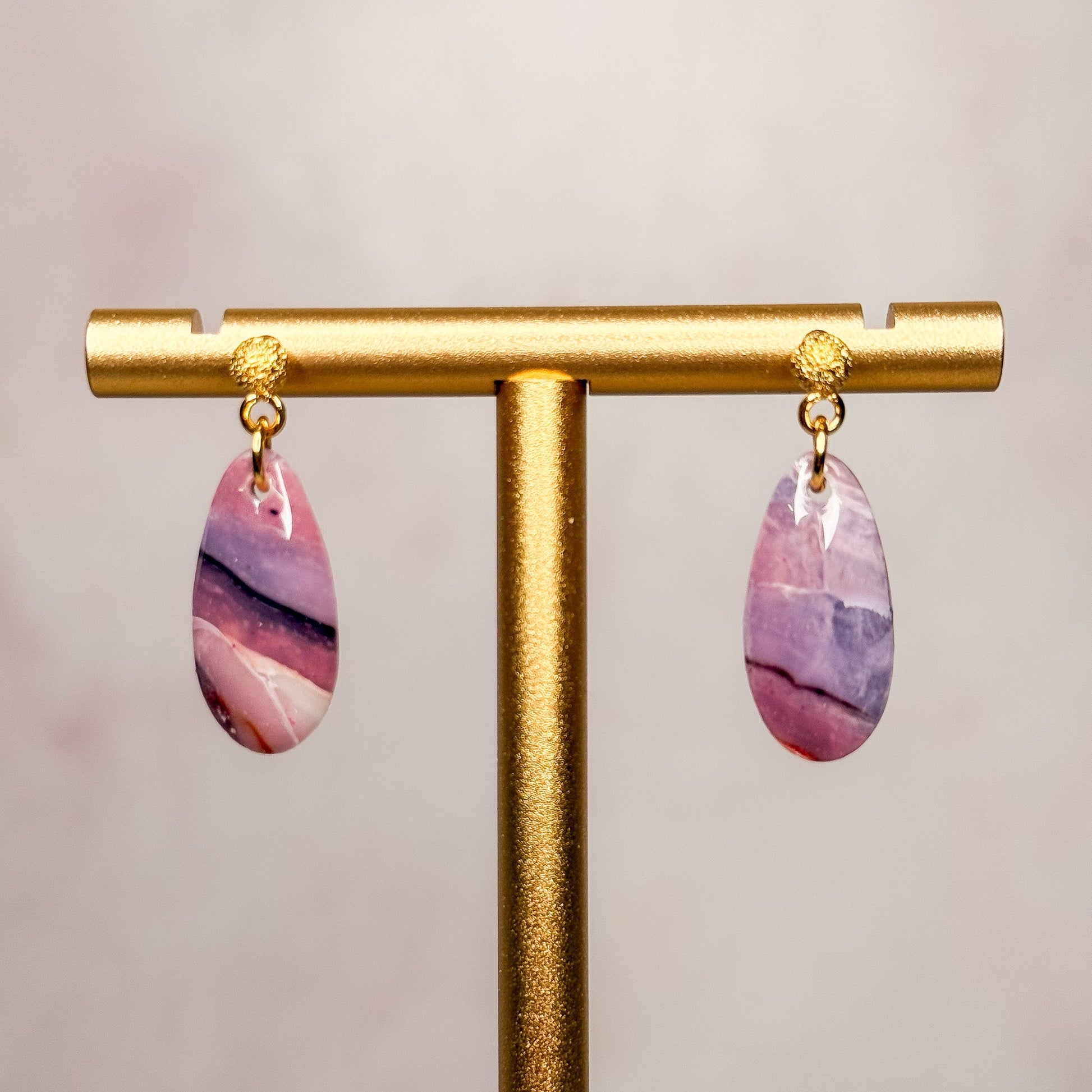 Violinite Dangle Earrings 10 - Gather Your Bones