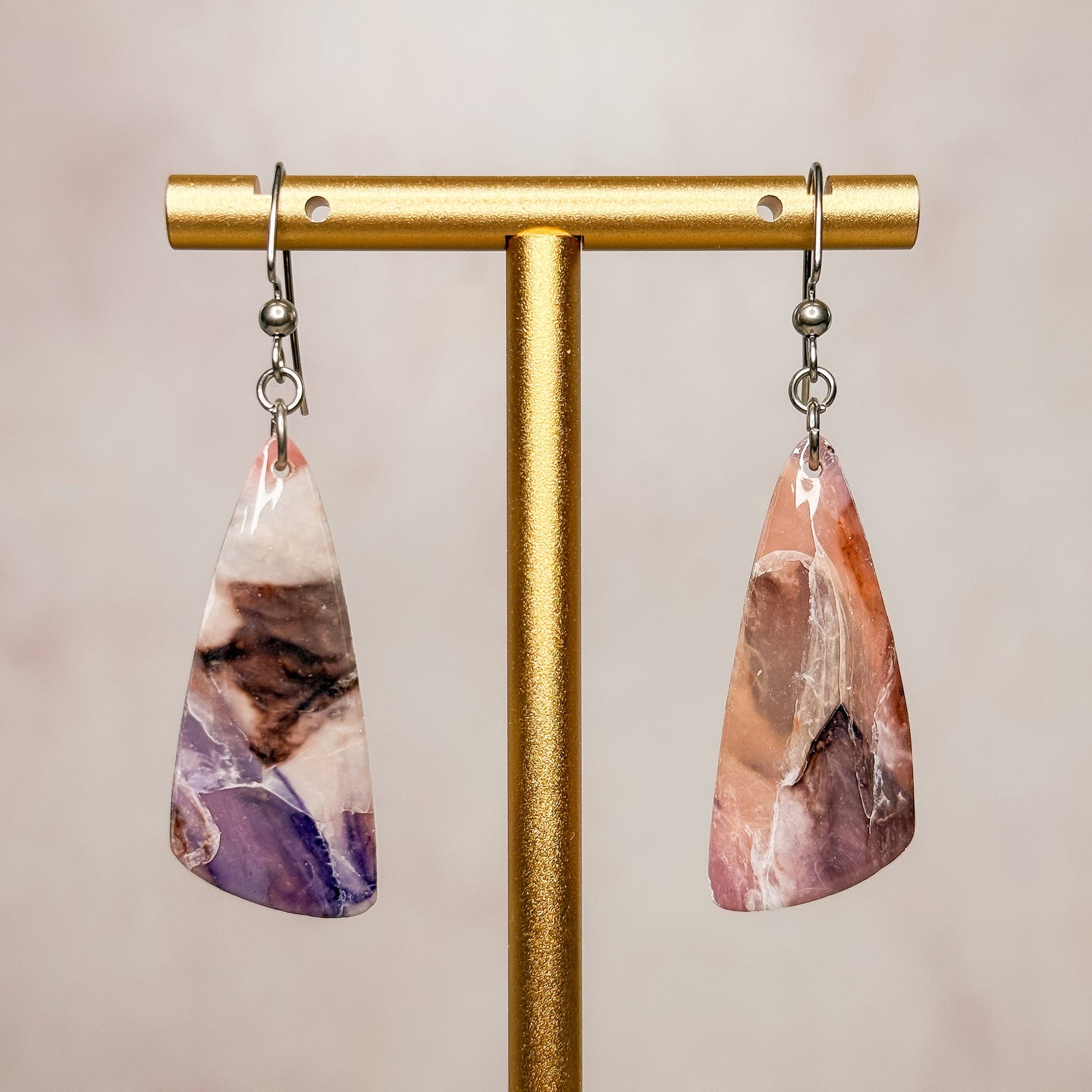 Violinite Dangle Earrings 17 - Gather Your Bones