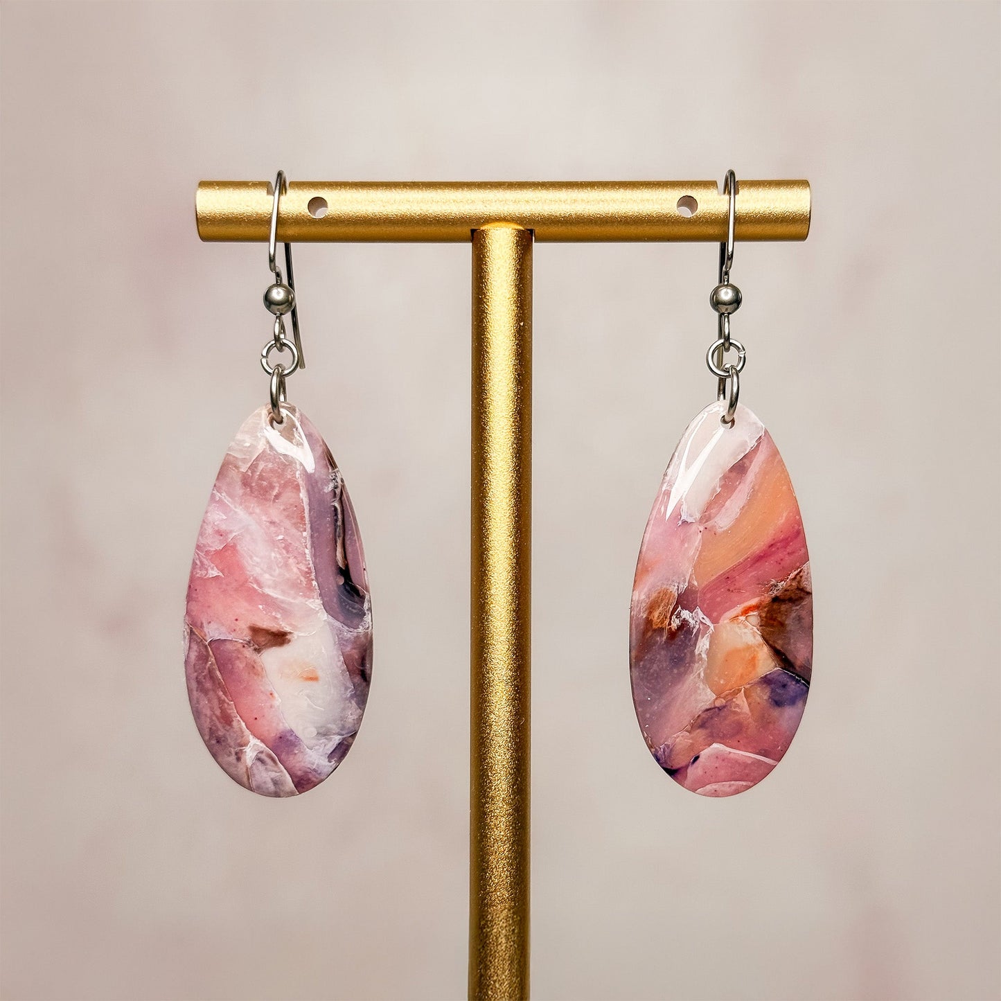 Violinite Dangle Earrings 18 - Gather Your Bones