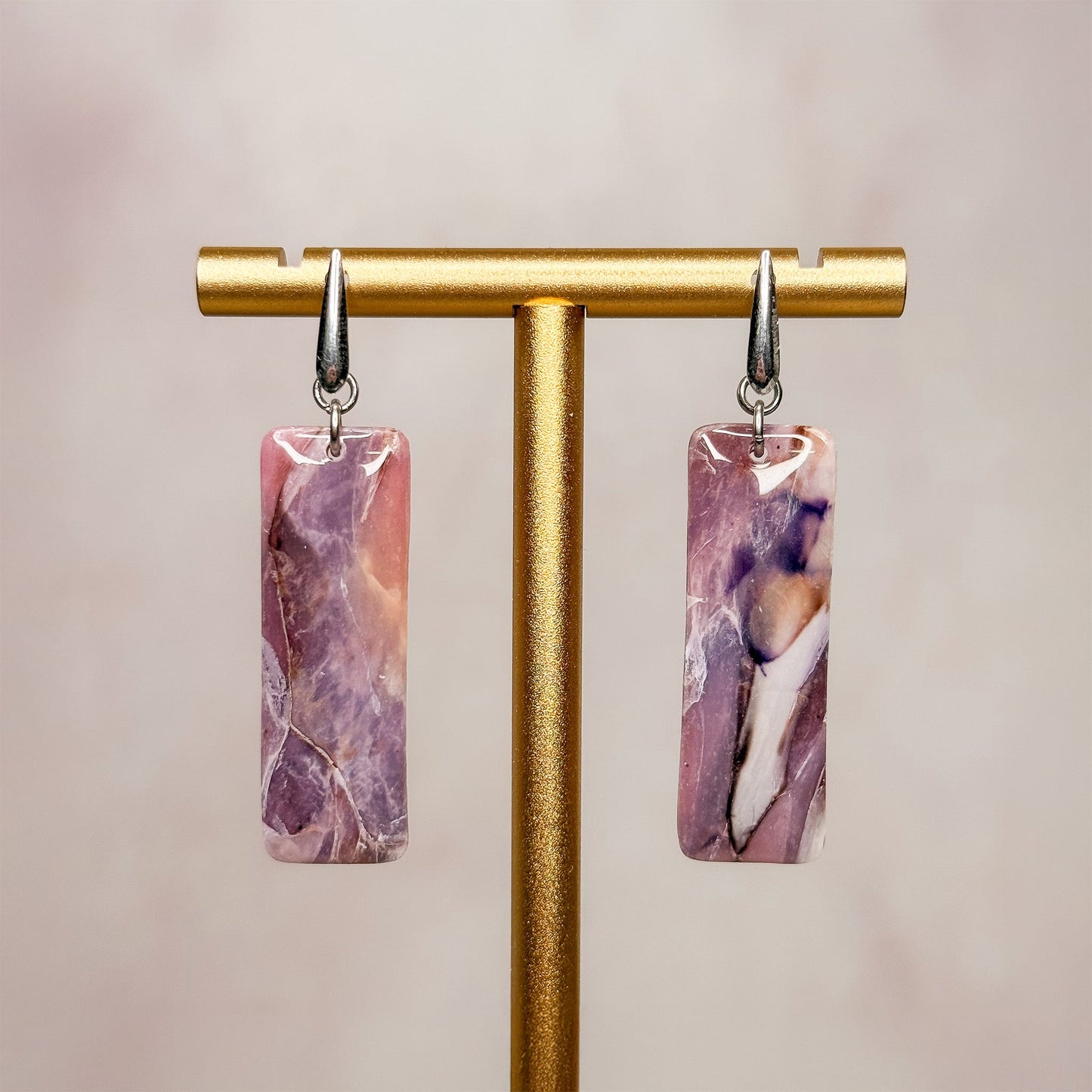 Violinite Dangle Earrings 19 - Gather Your Bones