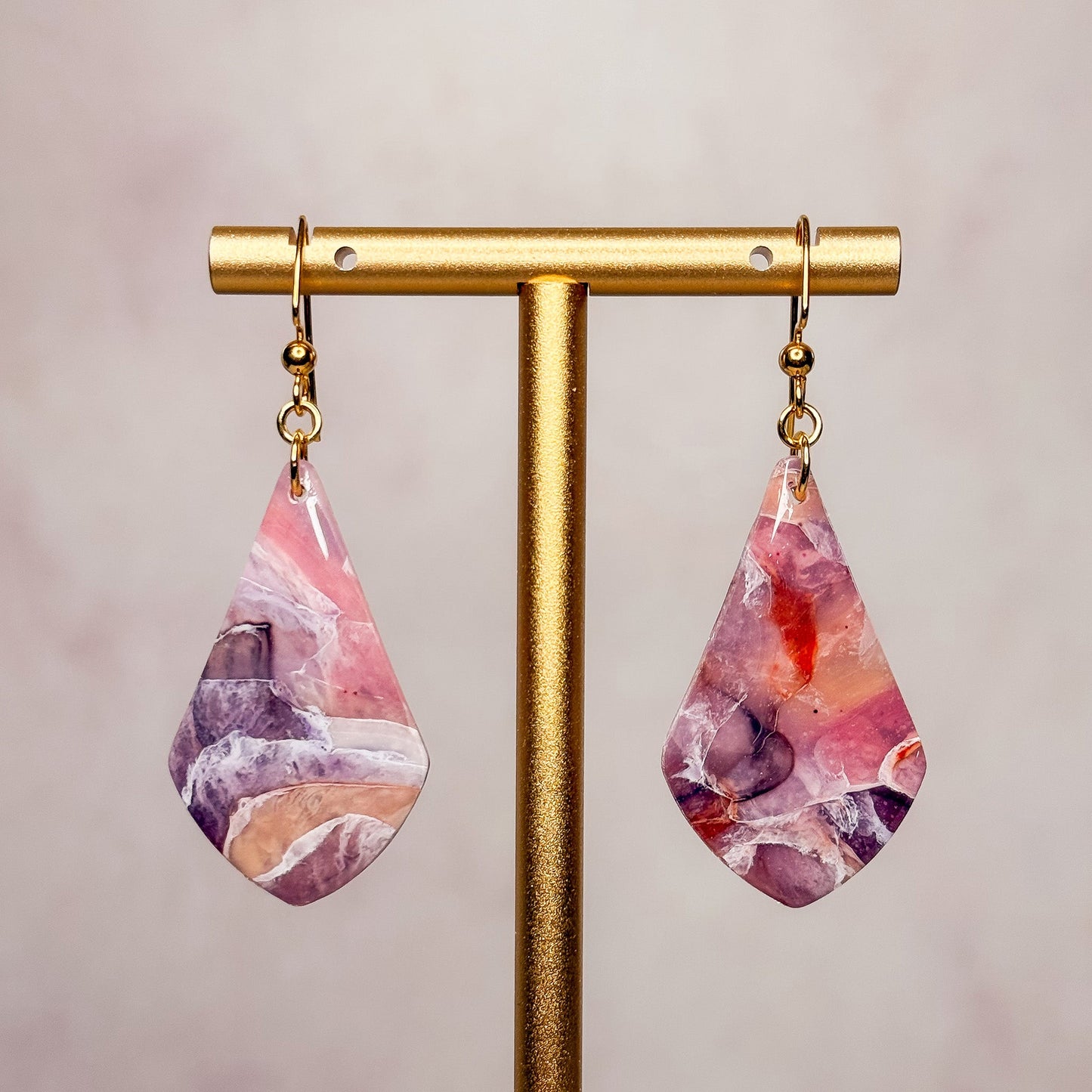 Violinite Dangle Earrings 5 - Gather Your Bones