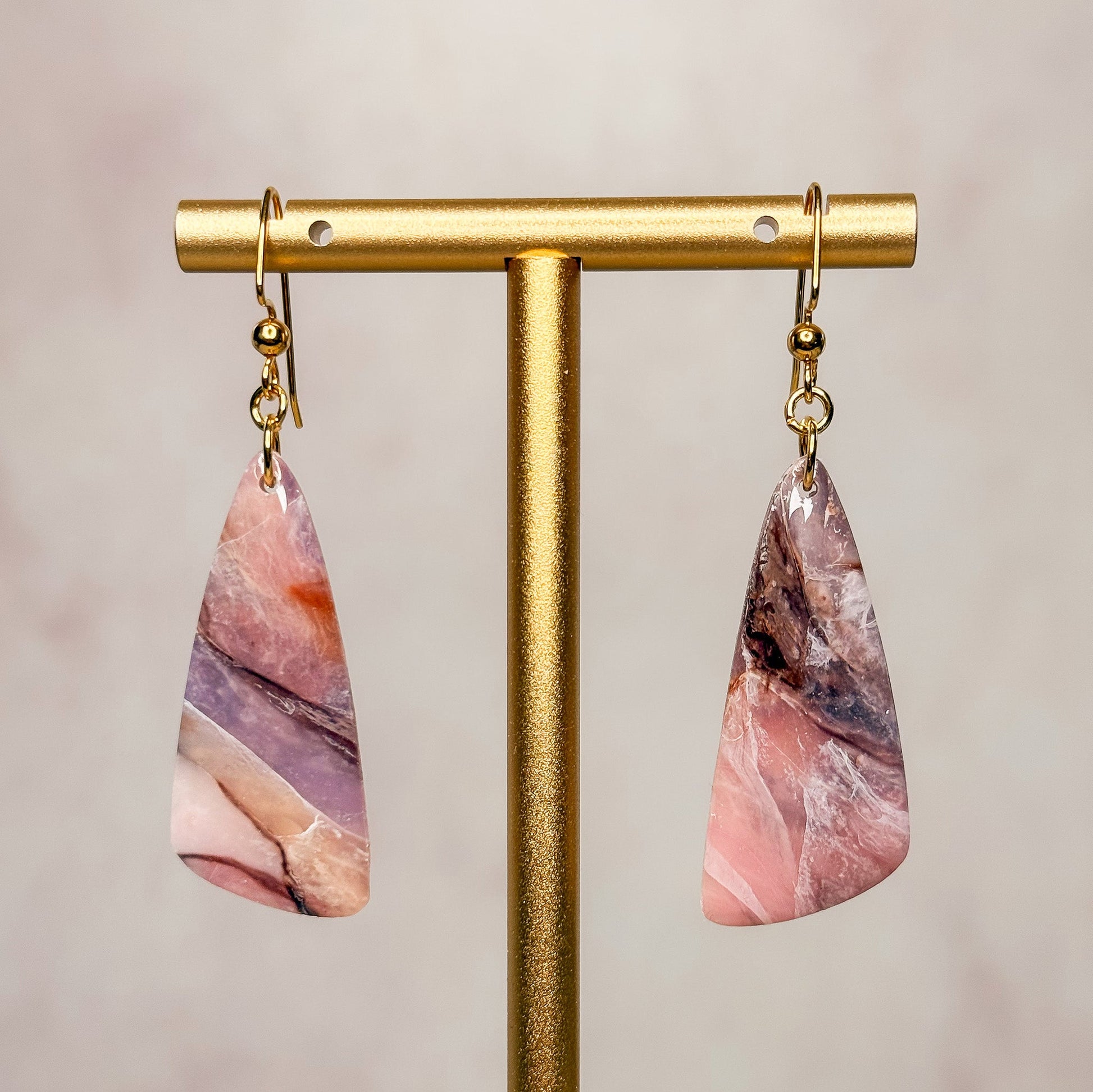 Violinite Dangle Earrings 6 - Gather Your Bones