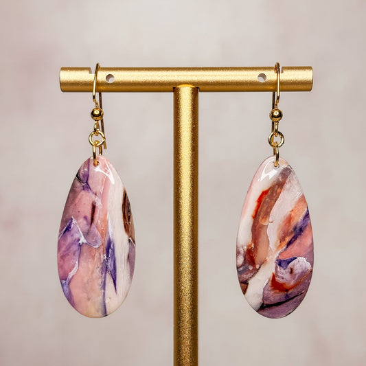 Violinite Dangle Earrings 7 - Gather Your Bones