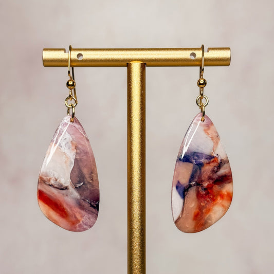 Violinite Dangle Earrings 8 - Gather Your Bones