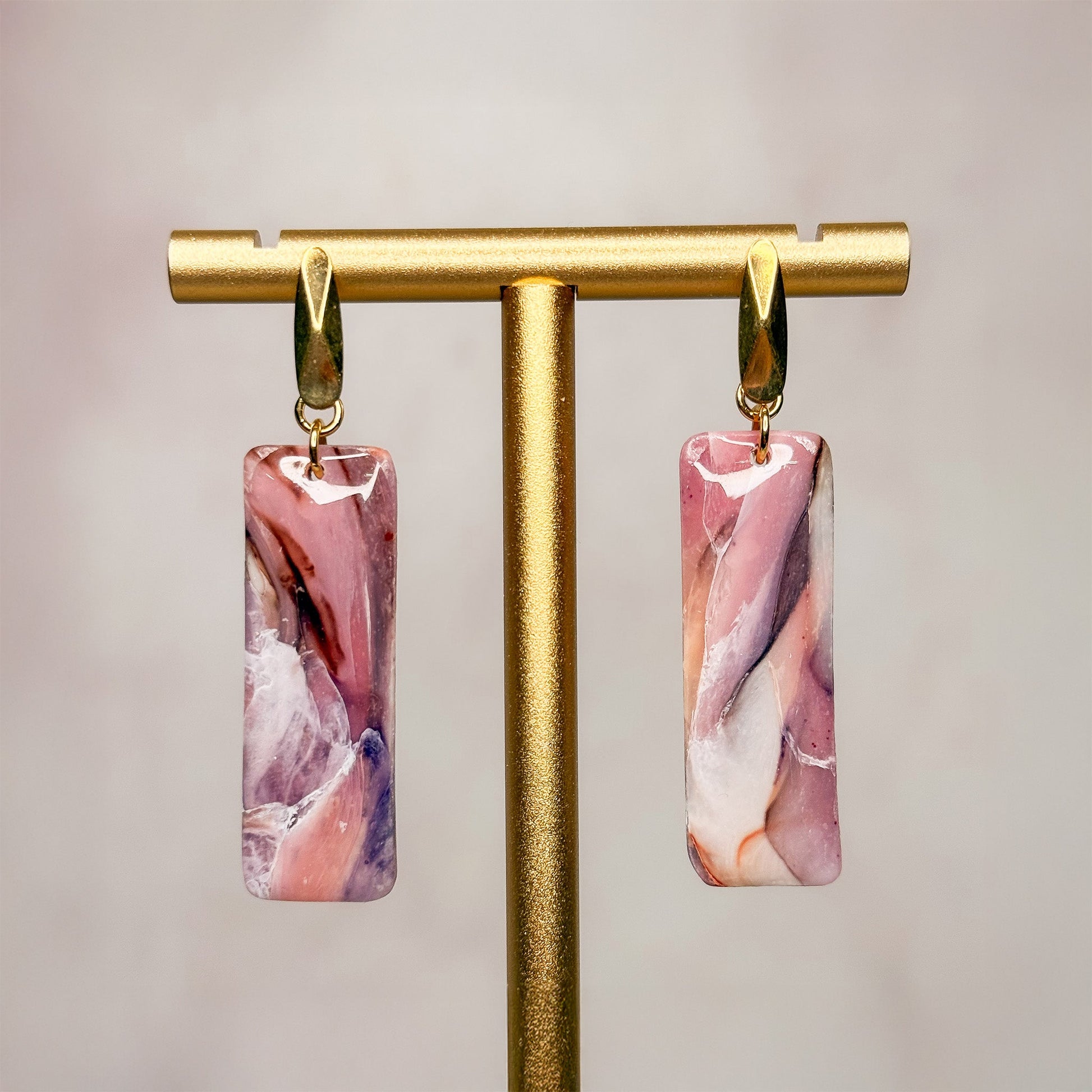 Violinite Dangle Earrings 9 - Gather Your Bones